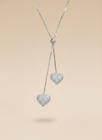 Collana Double Heart frontale/dorsale