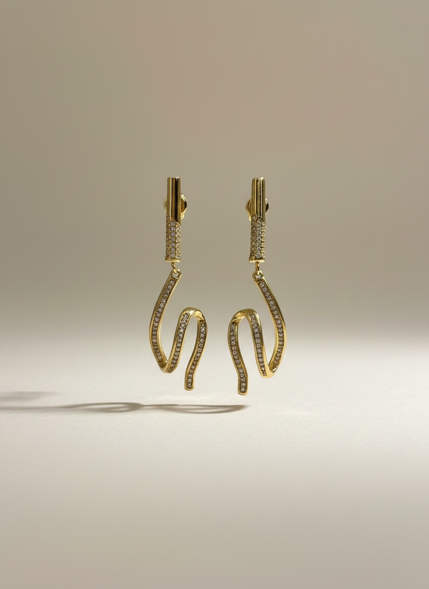 Orecchini Fluid Pendant