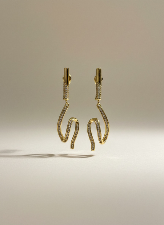 Orecchini Fluid Pendant