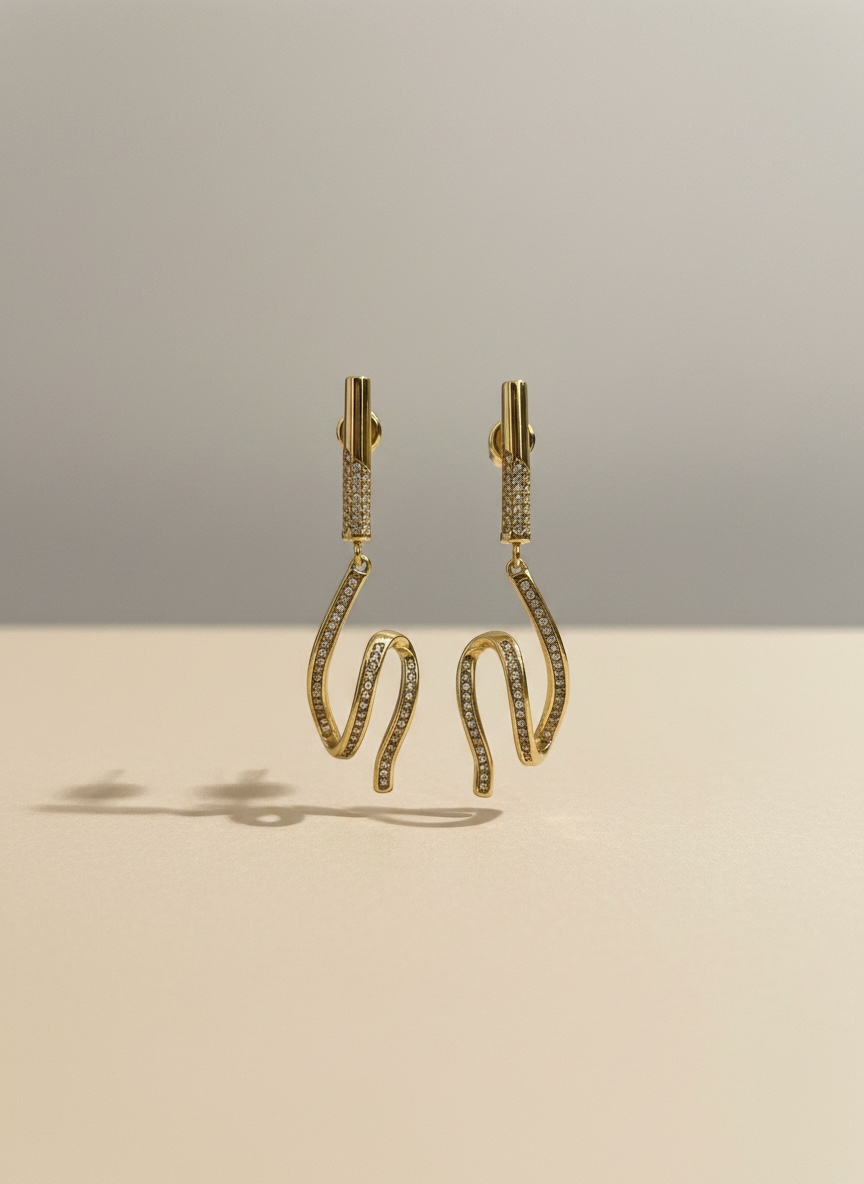 Orecchini Fluid Pendant