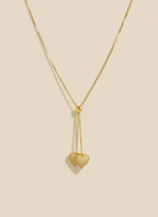 Collana Double Heart frontale/dorsale