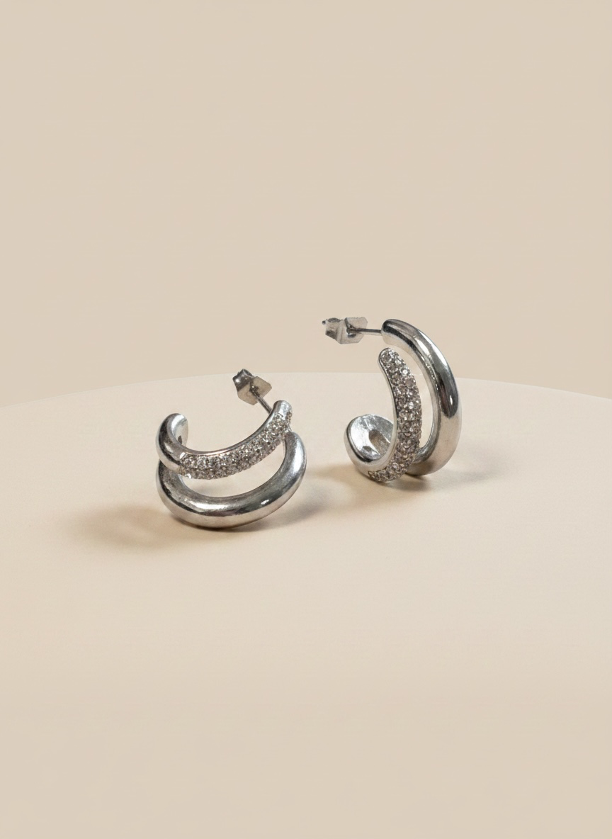 Orecchini Double Shine